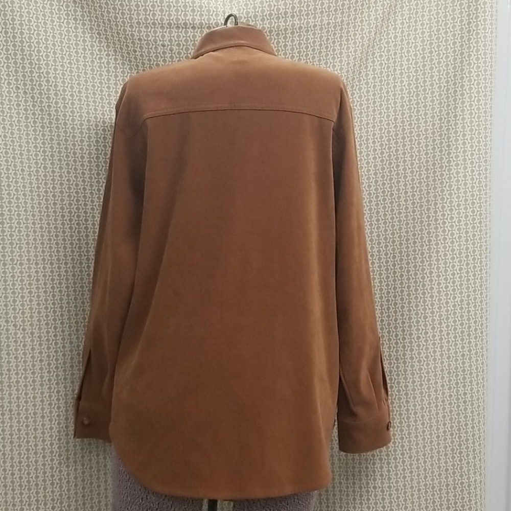 Talbots Camel Button Down Top - image 2